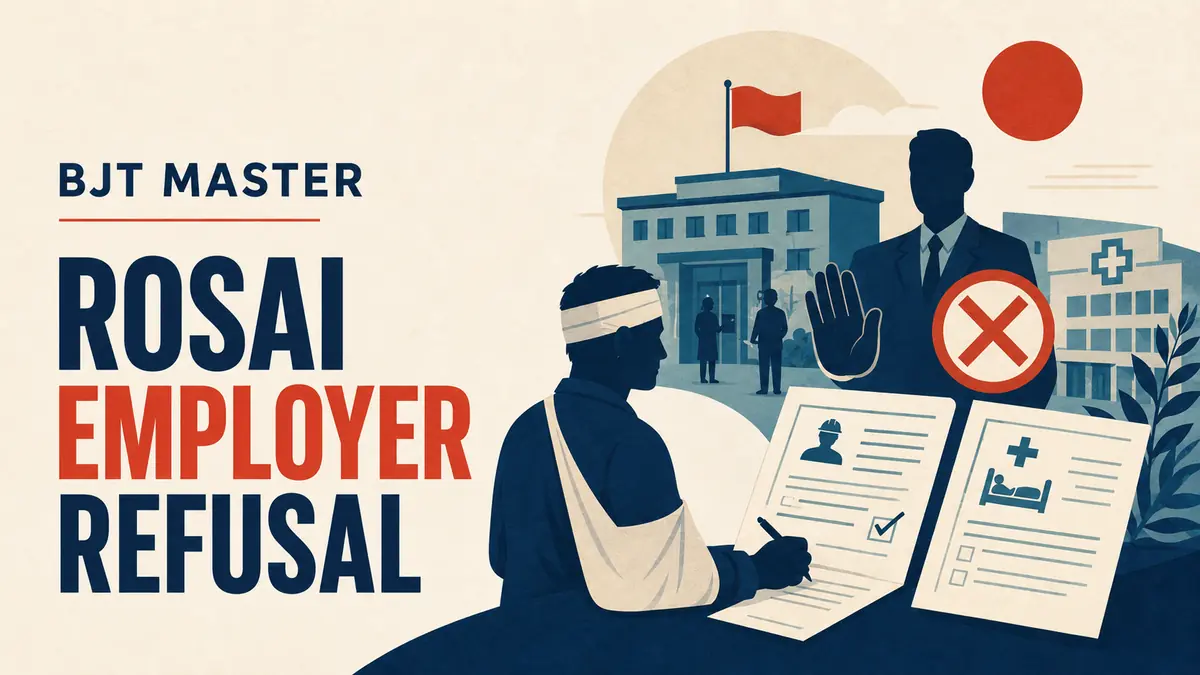 Workplace Accidentपछि Employerले 労災 Report वा Certification नदिए के गर्ने? – BJT Master