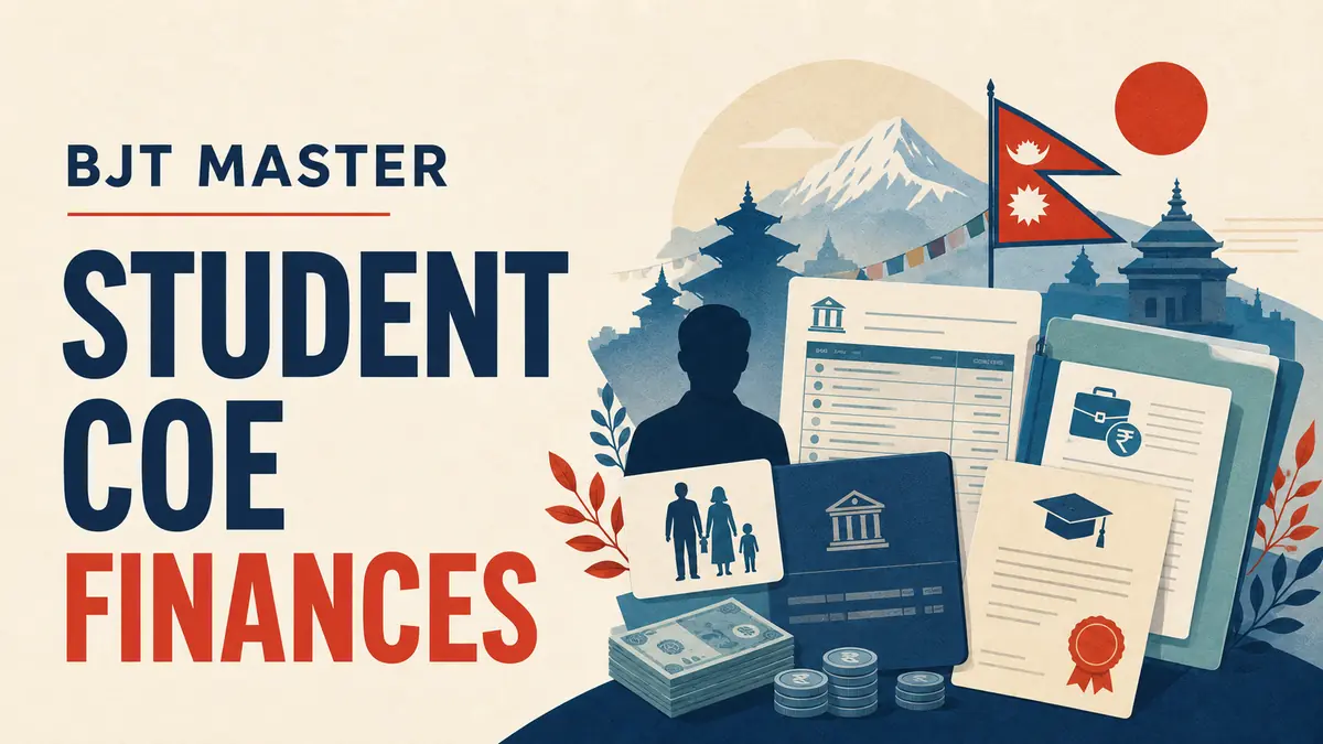 Japan Student COE Financial Documents: Nepali Sponsor र Bank Balance Complete Guide