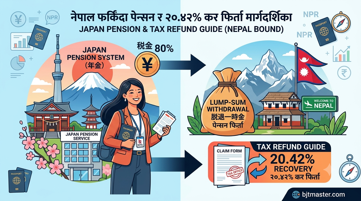 Japan Pension Lump-Sum Withdrawal: Nepal Tax Refund Guide