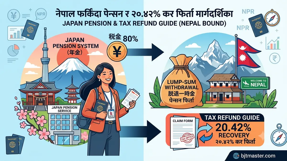 Japan Pension Lump-Sum Withdrawal: Nepal Tax Refund Guide