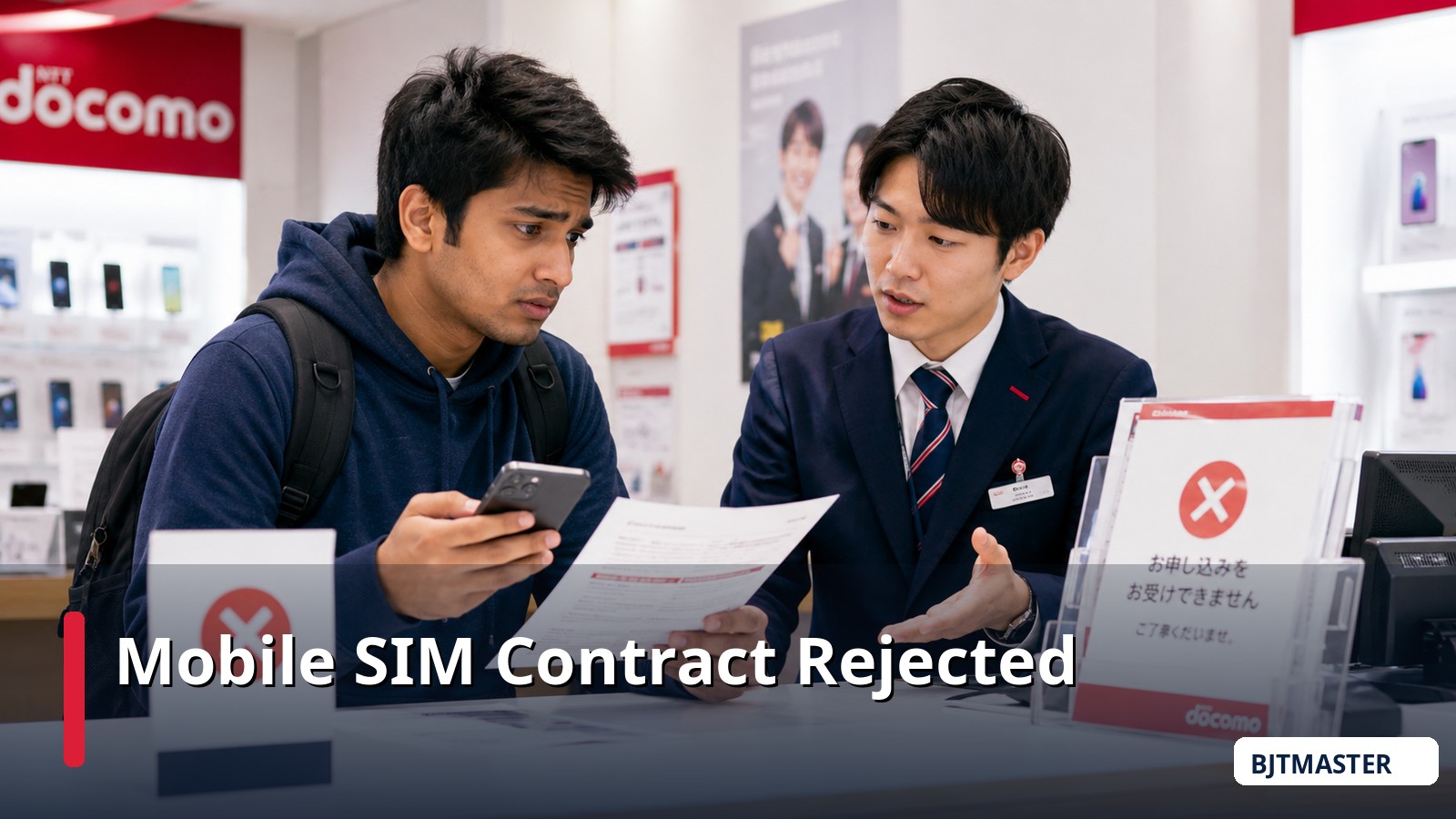 Nepali student asking for help after a Japanese mobile SIM contract rejection